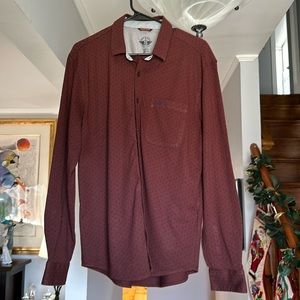🌺 Dockers Mini Anchors Button Down Shirt Sz L